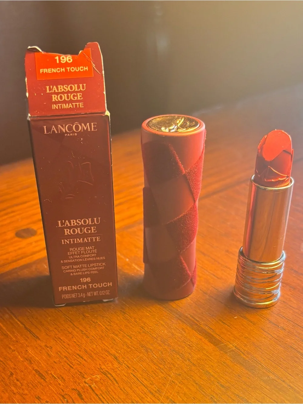 Lancôme L’Absolu Rouge Intimatte 196 Limited Edition Soft Matte Lipstick NIB
